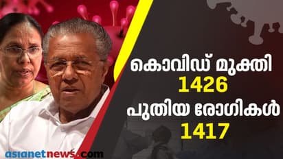 രോഗമുക്തി കൂടിയ ദിനം; സംസ്ഥാനത്ത് 1426 പേര്‍ക്ക് കൊവിഡ് മുക്തി, 1417 പുതിയരോഗികള്‍, അഞ്ച് മരണവും
