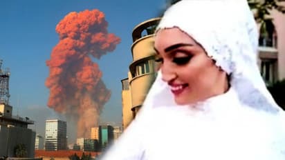 বিয়ের ফটোশুটের সময়ই ভয়াবহ বিস্ফোরণ, ভাইরাল বেইরুটের নববধূর ভিডিও, দেখুন