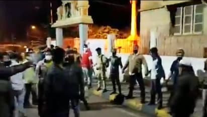 Bengaluru violence: Muslim men form human chain to protect temple; video goes viral