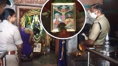 Karnataka: Police superintendent Divya Thomas pressures priest to place Christ photo in Anjaneya temple shrine