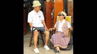 ಇಲ್ಲಿ ನೋಡಿ, ಲಾಂಡ್ರಿ ಮಾಡುತ್ತಿದ್ದ ಹಿರಿಯ ಜೋಡಿಯ ಮಾಡೆಲಿಂಗ್ ಮೋಡಿ