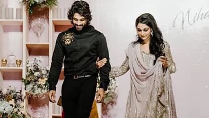 ആരാധകര് ഏറ്റെടുത്ത അല്ലു അര്ജുന്റെയും സ്നേഹ റെഡ്ഡിയുടെയും ചിത്രം; നിഹാരികയുടെ നിശ്ചയത്തില്നിന്ന്