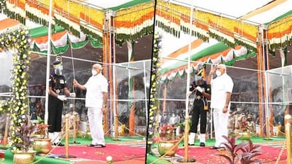 Independence Day 2020: Karnataka CM BS Yediyurappa hoists national flag at Manekshaw Parade Ground