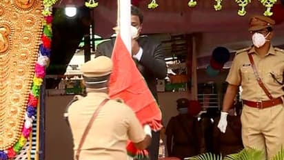 തൃശ്ശൂരിൽ പ്രോട്ടോക്കോൾ ലംഘിച്ച് ദേശീയ പതാക ഉയർത്തിയെന്ന പരാതിയുമായി കോൺഗ്രസ്