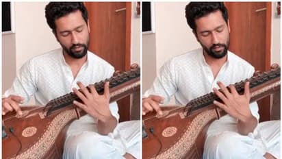 വീണ വായിച്ച് വിക്കി കൗശല്, അഭിനന്ദിച്ച് ശങ്കര് മഹാദേവൻ