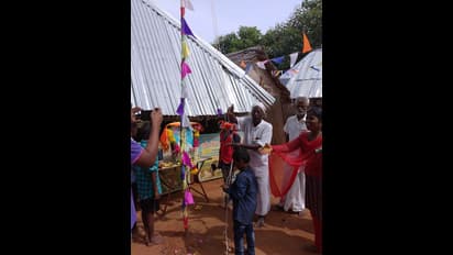 கூலி வேலை செய்து தியாகியை கவுரப்படுத்திய கிராமத்து மாணவர்கள்.! நெகிழ்ந்து போன தியாகி கண்ணதாசன்.!