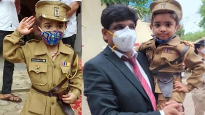 ಉಡುಪಿಯಲ್ಲಿ ಗಮನ ಸೆಳೆದ ಪುಟ್ಟ ಪೊಲೀಸಮ್ಮ!