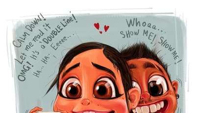 മകള്‍ ജാന്‍കിയുടെ ഗര്‍ഭസ്ഥ ദിനങ്ങള്‍ വരച്ച് അച്ഛന്‍... ; ഡൂഡില്‍ മുനിയുടെ ഇല്ലസ്ട്രേഷന്‍ കാണാം