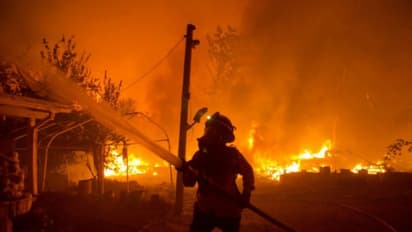 ಲಕ್ಷ್ಮೇಶ್ವರ: ಗೊಜನೂರ ಗುಡ್ಡಕ್ಕೆ ಬೆಂಕಿ ಆರಿಸಲು ಹರಸಾಹಸ