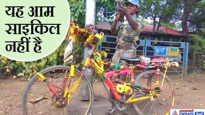 यह है देसी जुगाड़ से बनी एकदम धांसू साइकिल, डबल चेन पर 54 किमी/घंटे की स्पीड से दौड़ती है