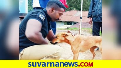 ಭೂಕುಸಿತದಲ್ಲಿ ಮಾಲೀಕನ ದೇಹ ಪತ್ತೆ ಹಚ್ಚಿದ ನಾಯಿ ದತ್ತು ಪಡೆದ ಪೊಲೀಸ್ ಡಾಗ್ ಟ್ರೈನರ್