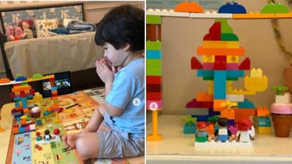 নয়া রূপে 'গণপতি', তৈমুরের হাতে বানানো গণেশ মূর্তিতেই পুজো সারলেন সইফ-করিনা