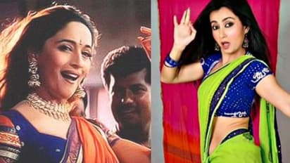 'ধক ধক গার্ল'র অবতারে মনামি, কমোর দুলিয়ে ট্রিবিউট দিলেন মাধুরীকে