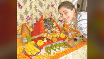 Ananya Panday welcomes Ganpati home; check out how she celebrates the festival with family