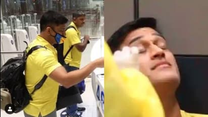 কোভিড পরীক্ষার জন্য নেওয়া হল ধোনির সোয়্যাব, ভিডিও শেয়ার করল দুবাই স্পোর্টস কাউন্সিল