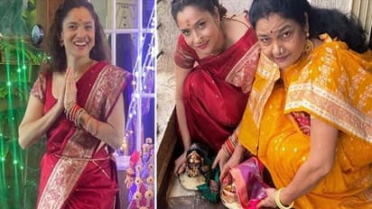 শোক-বেদনাকে দূরে সরিয়ে নিউ নর্মালে অঙ্কিতা, মারাঠি নববধূর লুকে হাসি মুখে পোজ নায়িকার