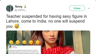 ശരീര സൗന്ദര്യം കൂടിപ്പോയതിന് പാകിസ്ഥാനില് അധ്യാപികയെ സ്കൂള് പുറത്താക്കിയെന്ന് വാര്ത്ത; ചിത്രം മോഡലിന്റേത്