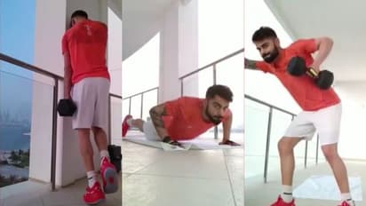 বারান্দাকেই জিম বানিয়ে ফেলেছেন বিরাট, ভাইরাল কোহলির শরীরচর্চার ভিডিও