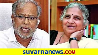 ಬಡ ಪ್ರತಿಭಾವಂತ ವಿದ್ಯಾರ್ಥಿಗೆ ಸುಧಾ ಮೂರ್ತಿ ನೆರವು: ಸಚಿವ ಸುರೇಶ್ ಕುಮಾರ್ ಸಂತಸ