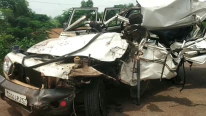 వలసకూలీలను కాటేసిన మృత్యువు.. రోడ్డు ప్రమాదంలో ముగ్గురు మృతి (వీడియో)