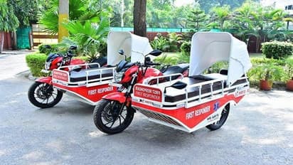 కరోనా రోగుల కోసం బైక్ అంబులెన్స్లు.. హర్యానా ప్రభుత్వానికి అందజేసిన హీరో మోటోకార్ప్..