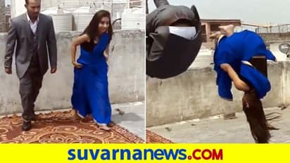 ಸೀರೆಯುಟ್ಟು ಸ್ಟಂಟ್ ಮಾಡಿದ ಯುವತಿ, ವಿಡಿಯೋ ವೀಕ್ಷಿಸಿದ ಕೋಟಿಗೂ ಅಧಿಕ ಮಂದಿ!