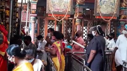 కరోనా నిబంధనలు పాటిస్తేనే... ఇంద్రకీలాద్రిపై అమ్మవారి దర్శనం (వీడియో)