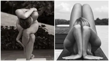 నగ్నంగా యువతి యోగా.. సోషల్ మీడియాలో వైరల్