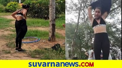 ಅಶ್ಲೀಲ ಡ್ಯಾನ್ಸ್ ಜನರ ಆರೋಪ; ಪಾರ್ಕಿನಲ್ಲೆ ಬಟ್ಟೆ ಬಿಚ್ಚಿದ ಸಂಯುಕ್ತಾ!