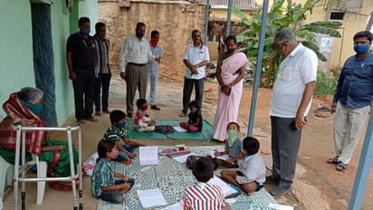 ಮಕ್ಕಳೊಂದಿಗೆ ಬೆರೆತ ಶಿಕ್ಷಣ ಸಚಿವರು, ವಿದ್ಯಾರ್ಥಿಗಳ ನಿರಂತರ ಕಲಿಕೆಗೆ ಸುರೇಶ್ ಕುಮಾರ್ ಶ್ರಮ...!