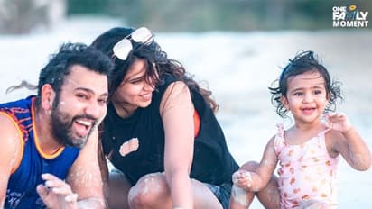 আইপিএল খেলতে গিয়ে মেয়ের সঙ্গে বালি মাখলেন রোহিত, আর কে কী করলেন, ছবি প্রকাশ মুম্বইয়ের