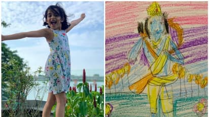 അല്ലി വരച്ച ഫോട്ടോയുമായി ശ്രീകൃഷ്ണ ജയന്തി ആശംസകള് നേര്ന്ന് പൃഥ്വിരാജ്