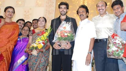 பல பிரபலங்கள் கலந்து கொண்டு வாழ்த்திய சத்யராஜ் மகன் சிபிராஜ் - ரேவதி திருமண வரவேற்பு..! புகைப்பட தொகுப்பு!