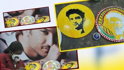 কার্তিকের বেশে 'সুশান্ত', পটচিত্রে তুলির টানে দুর্গাপুজোয় জীবন্ত হয়ে উঠছেন প্রয়াত অভিনেতা