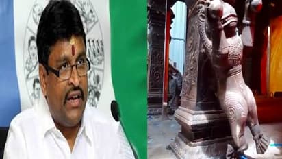 దుర్గమ్మ రథంపై వెండిసింహాలు మాయం... దేవాదాయ మంత్రి ఏమన్నారంటే