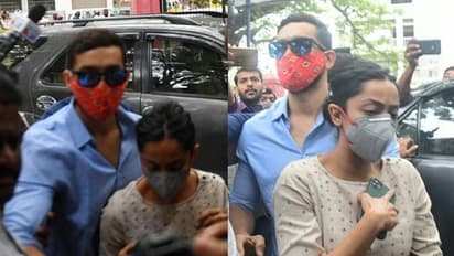 Sandalwood drugs case: Diganth, Aindrita leave CCB office after inquiry