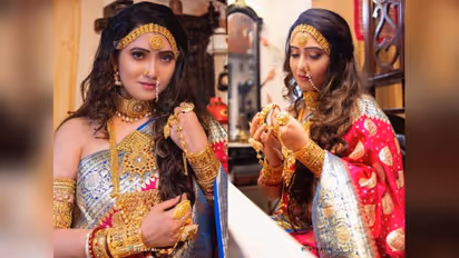 Tollywood actress Sampurna Lahiri's Mahalaya look leaves fans spellbound