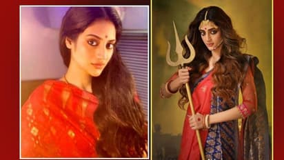 মুসলিম হয়েও হাতে উঠল 'ত্রিশূল', দেবী দূর্গার রূপে নুসরতকে দেখে অশ্লীল মন্তব্য নেটিজেনদের