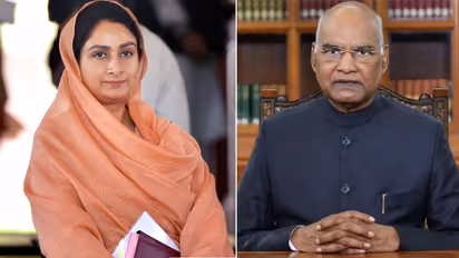 President Ram Nath Kovind accepts resignation of Harsimrat Kaur amid farm bills row