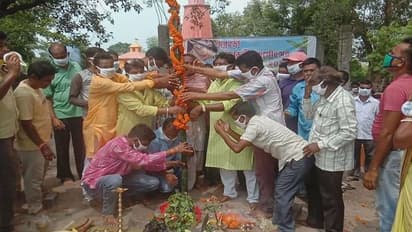 শোরগোল ছাড়াই  খুঁটি পুজো হল পুরুলিয়া সরবড়ি সর্বজনীন দুর্গোৎসব কমিটির