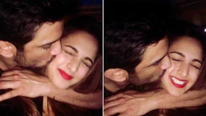 Sushant Singh Rajput, Kiara Advani kissing in throwback pictures; actress calls it #SushAttack