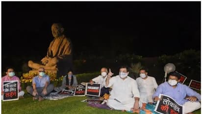 8 Suspended MPs end sit-in protest after Opposition decides to boycott remaining of session of Rajya Sabha