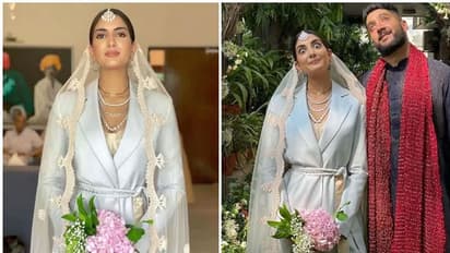 పెళ్లి కి ఫ్యాంట్ సూట్ వేసిన వధువు.. నయా ట్రెండ్