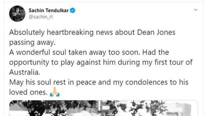From Twitter: Cricketers in shock as Dean Jones passes away; tributes pour in