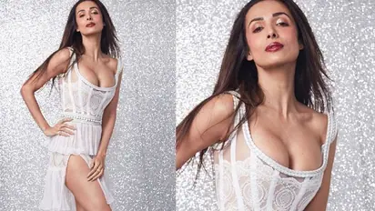 হট প্যান্টের ফাঁক দিয়ে নিতম্বের উঁকিঝুকি, মালাইকার ভরা যৌবনের শরীরী নেশায় বুঁদ সাইবারবাসী