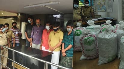 മലപ്പുറത്ത് പച്ചക്കറിയുമായി വന്ന മിനി ലോറിയിൽ നിന്ന് 300 കിലോ കഞ്ചാവ് പിടികൂടി; അഞ്ചുപേർ അറസ്റ്റിൽ