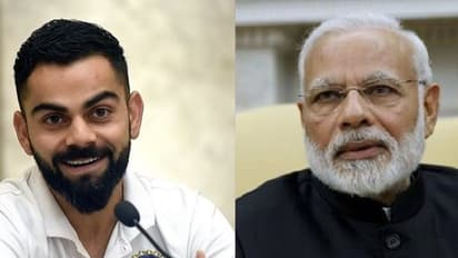 பிரச்சார பீரங்கி போல் அனல் தெறிக்க பேசிய விராட் கோலி வியந்து பார்த்த பிரதமர் மோடி..!!