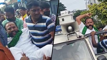 Kannada activists storm railway station to shut shops and stop trains; protesters taken into custody