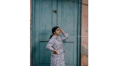 പത്രകടലാസ് ഡ്രസ്സില്‍ തിളങ്ങി അപർണ ബാലമുരളി; വൈറലായി ചിത്രങ്ങൾ