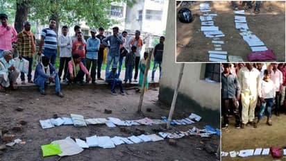 जब लाइन लंबी हो, तो आधार बनवाने अपने कीमती प्रमाण पत्र रखकर जगह घेरनी पड़ती है